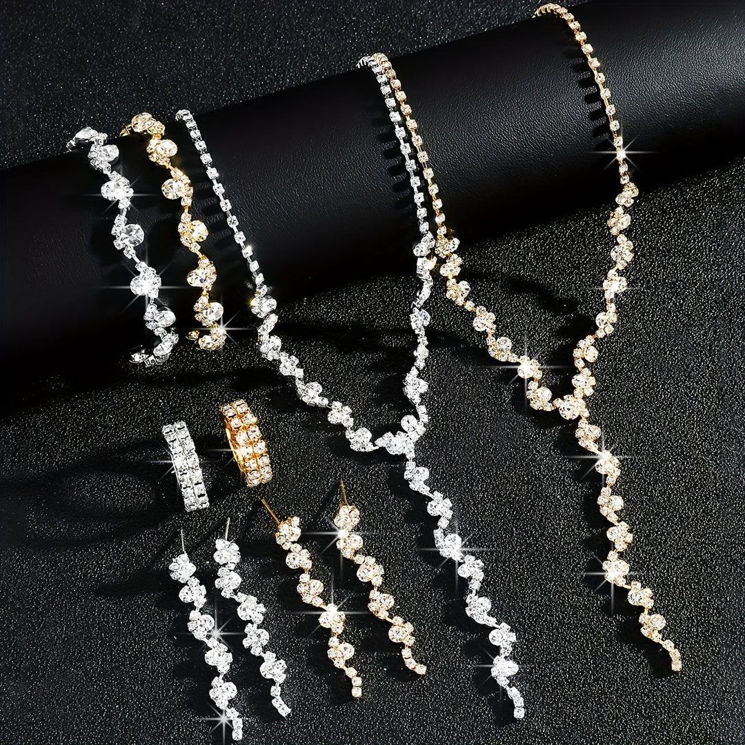VALERINE | HIGH-END SPARKLE FLOWER JEWELLERY SET