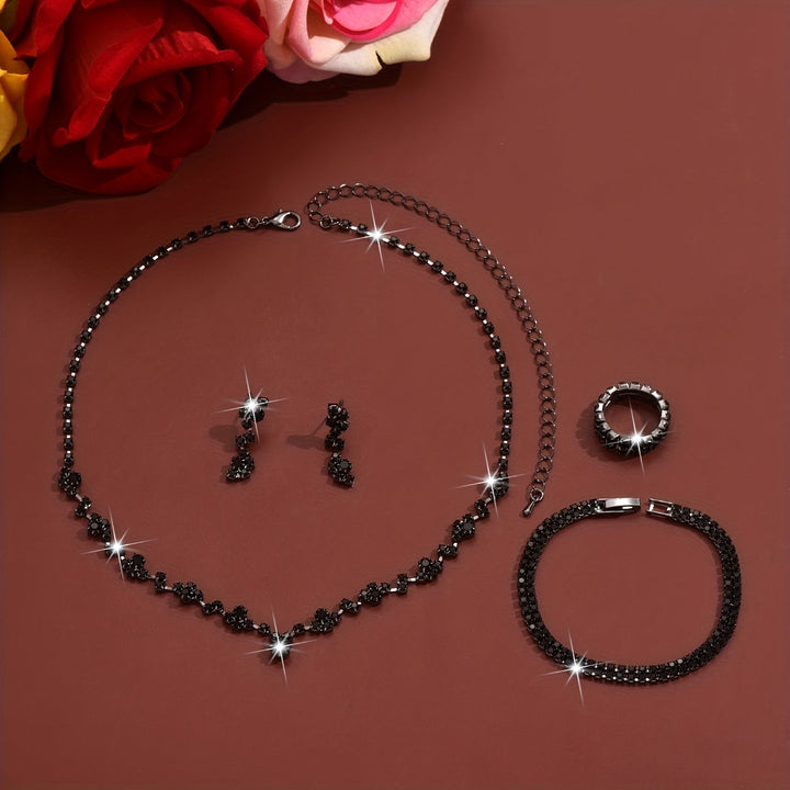 LIGHTWEIGHT ELEGANT 4-PIECE JEWELLERY SET