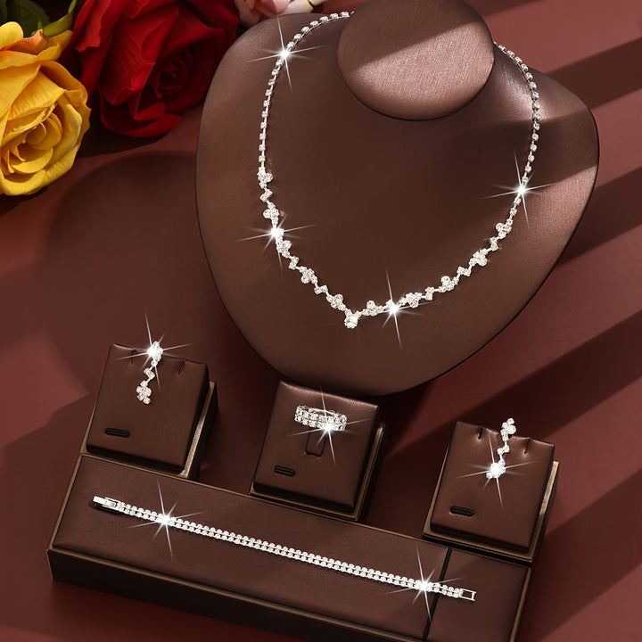 LIGHTWEIGHT ELEGANT 4-PIECE JEWELLERY SET