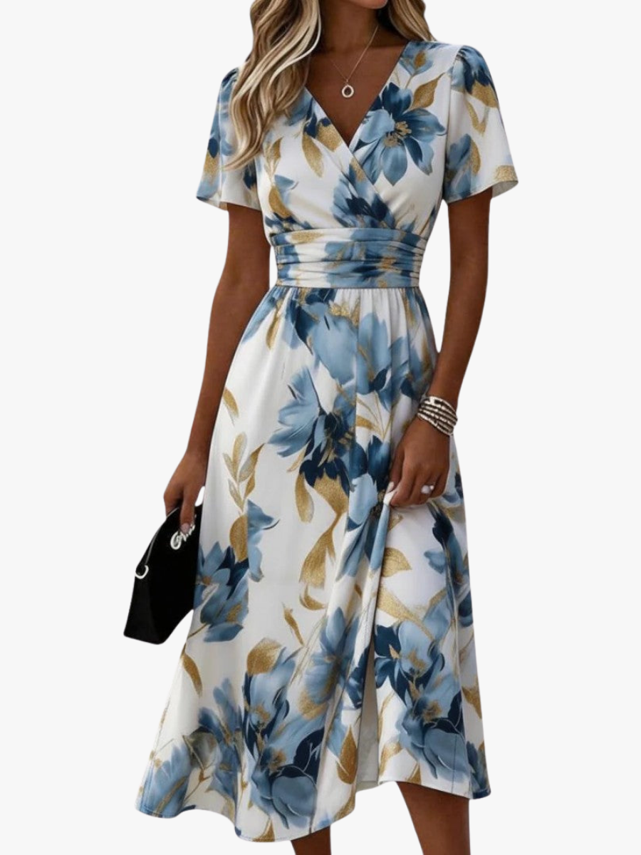 Lucie | FLORAL WRAP DRESS FOR WOMEN