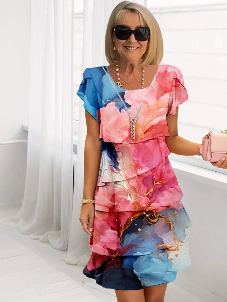 Solange | Fluid Ruffle Dress