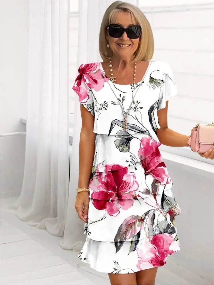 Blanche | Flowing Ruffle Dress