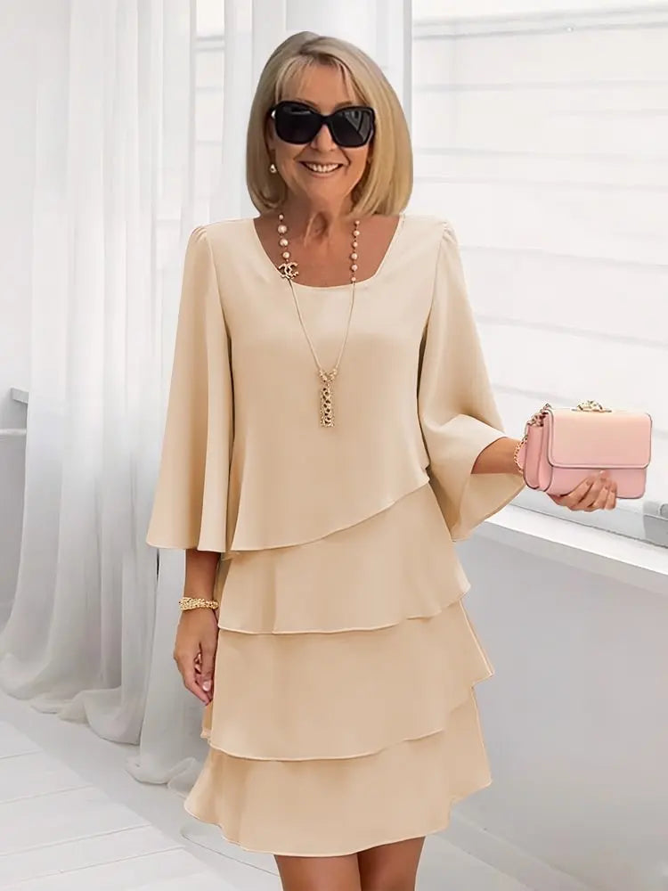 Élise | Fluid Dress with Ruffles