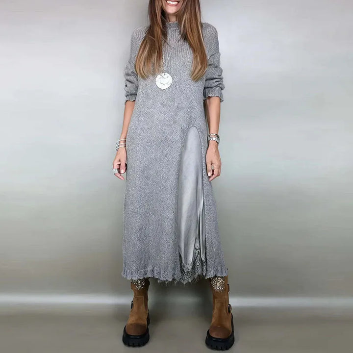 EVALINA | ELEGANT KNIT & LACE TWO-PIECE SET