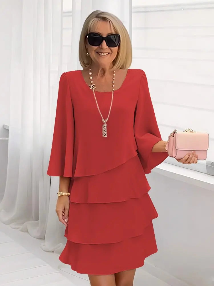 Élise | Fluid Dress with Ruffles