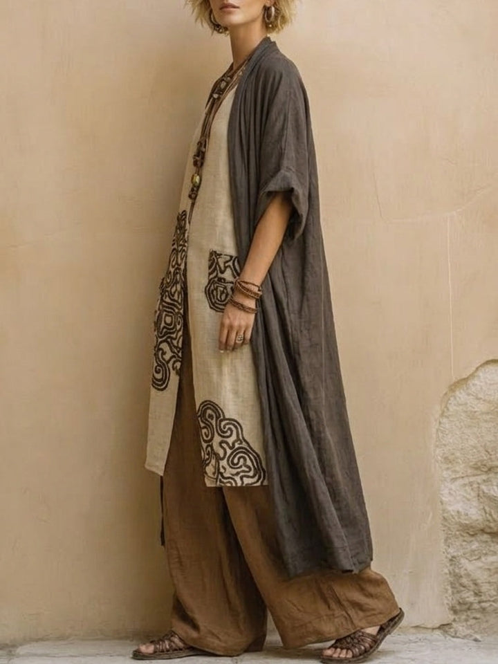Valentina | Embroidered Long Bohemian Set