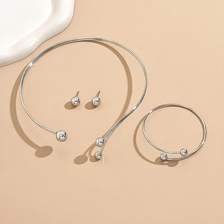 MODERN GEOMETRIC JEWELLERY SET