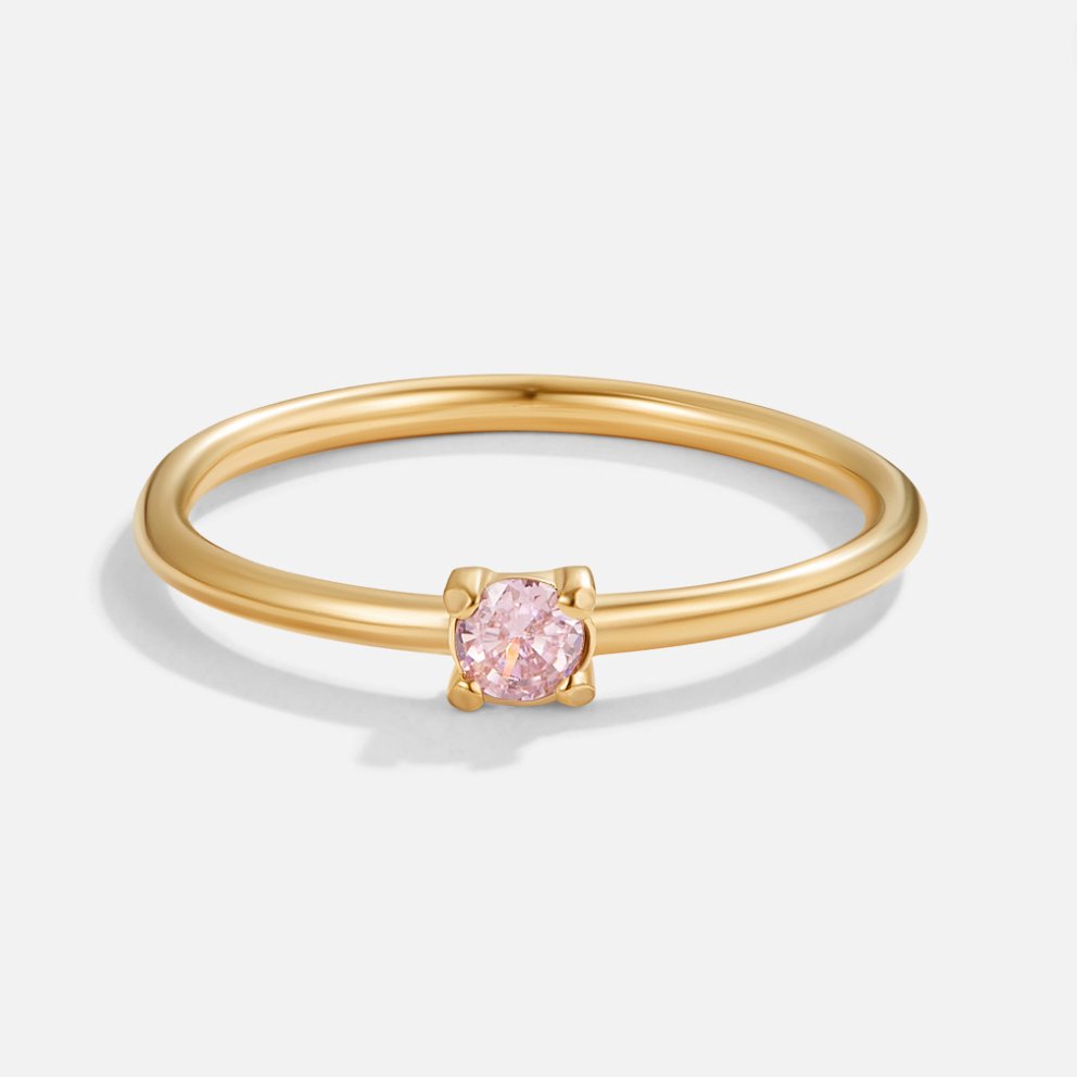 Gold Birthstone Rings