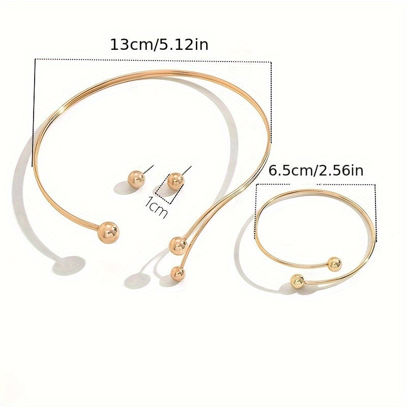 MODERN GEOMETRIC JEWELLERY SET