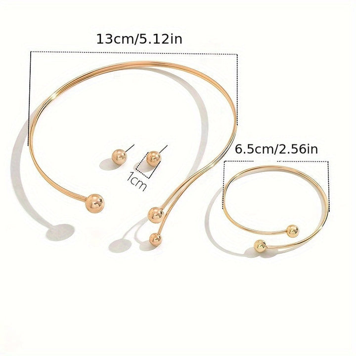 MODERN GEOMETRIC JEWELLERY SET